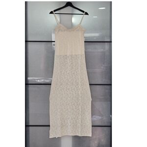 Mango Cream Maxi Dress